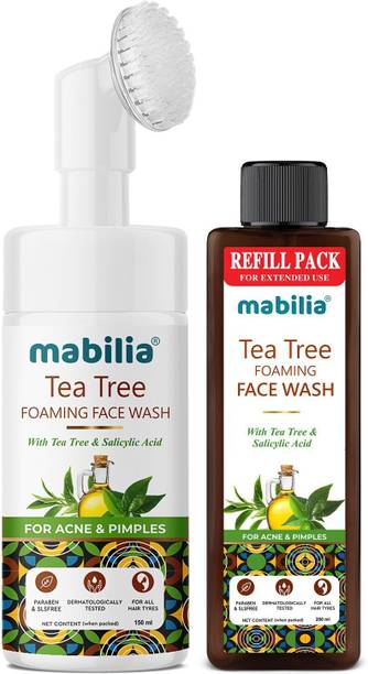 Mabilia Tea Tree Natural with Neem For Acne & Pimples Men & Women All Skin Types  Face Wash