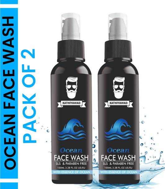 Kathiyawad ''Ocean Facewash (2-Pack) – Deep Sea Detox for Daily Use'' Face Wash