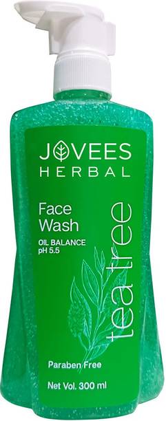 Jovees Herbal Tea Tree For Oily & Acne Prone Skin Reduces Dark Spots Face Wash
