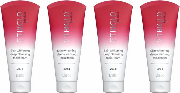 ETHIGLO Skin Lightening  with Kojic Acid, Niacinamide & Vitamin C Face Wash