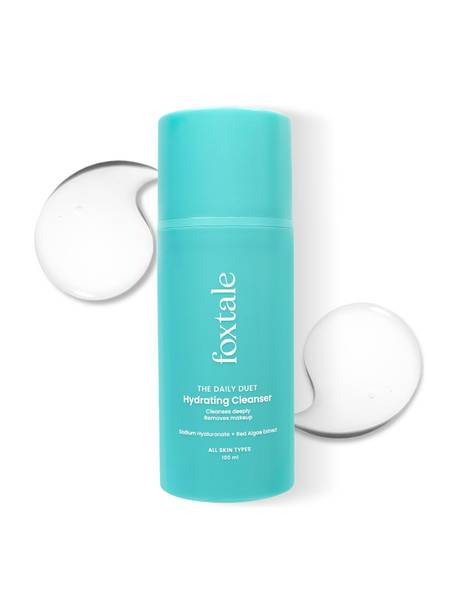 Foxtale Gentle Hydrating & Makeup Remover with Hyaluronic Acid, Deep Hydration & Dryness Face Wash