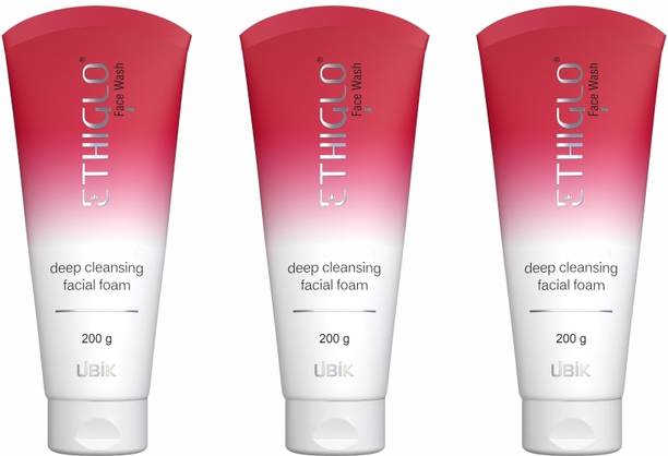 ETHIGLO Skin Lightening  with Kojic Acid, Niacinamide & Vitamin C Face Wash