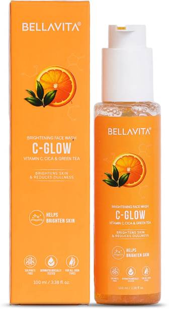 BELLAVITA Vitamin C Glow Facewash for Oil Control, Brightening, Acne & Sensitive Skin Face Wash
