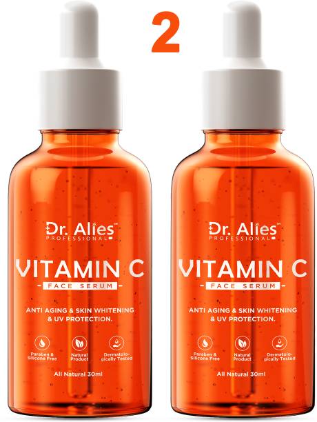 Dr. Alies Professional Vitamin C Face Serum - Skin Brightening, Anti-Aging Face Serum (Pack of 2)