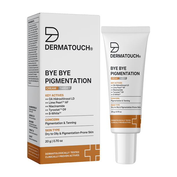 Dermatouch Bye Bye Pigmentation Cream for Pigmentation and Blemishes removal , Anti Pigmentation face cream for Men & Women with Lime Pearl & B-White-20G