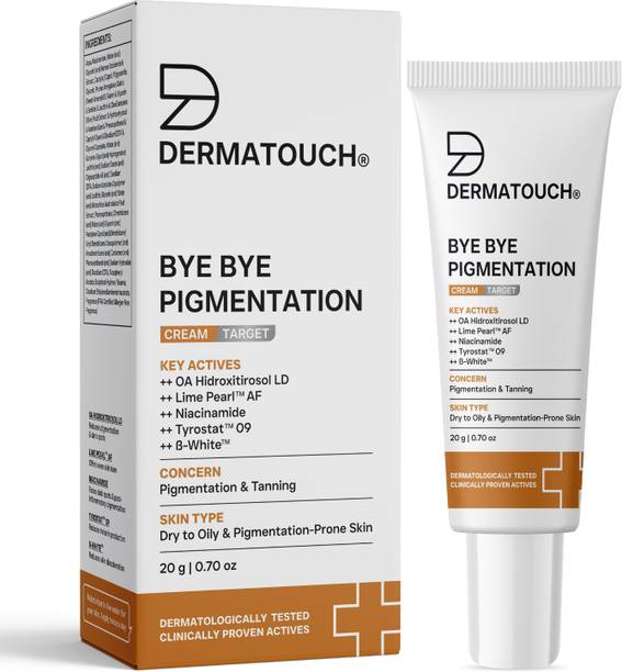Dermatouch Bye Bye Pigmentation Cream for Pigmentation and Blemishes removal , Anti Pigmentation face cream for Men & Women with Lime Pearl & B-White-20G