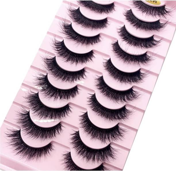 Bombay Vanity False Eyelash Eye Makeup Long Natural 10 Pair Reusable False Eyelashes