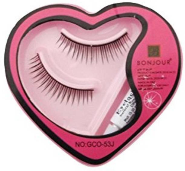 ShopCircuit Soft Natural Black Thick Long False Eyelashes With Glue