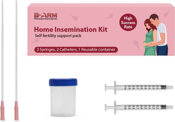 B-Arm Self Insemination Kit with 2 Catheters, 2 Syringes & 1 Collection Cup |IVI Kit | Intravenous  Cannula