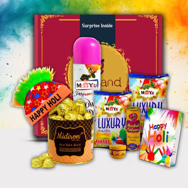 Midiron Premium Holi Festival Hamper– Ideal Celebration Combo for Loved Ones Assorted Gift Box