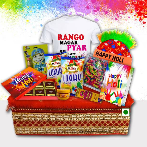 Midiron Bright Holi Special Gift – Unique Best Festive Hamper for Cousins & Colleagues Assorted Gift Box