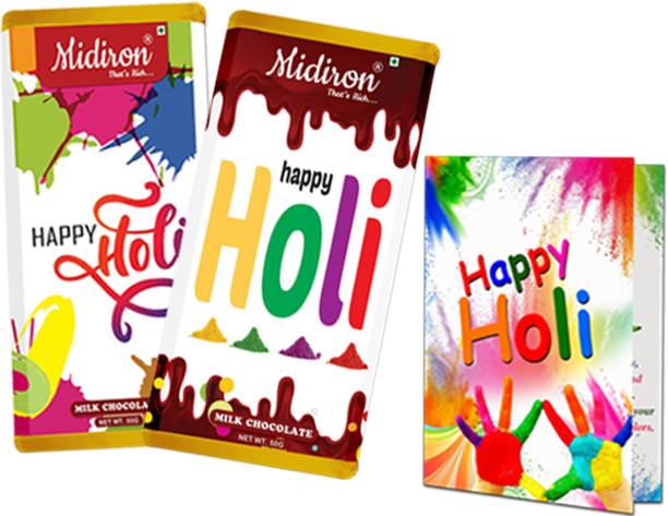 Midiron Holi Gift Hamper, Happy Holi Gifts for Friends, Family & Relatives-IZ24-26 Assorted Gift Box