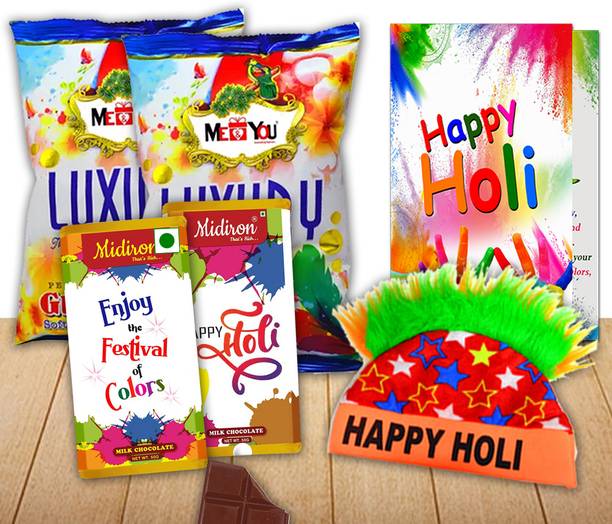 Midiron Delightful Holi Chocolate Hamper – Perfect Surprise Gift for Friends & Relatives Assorted Gift Box