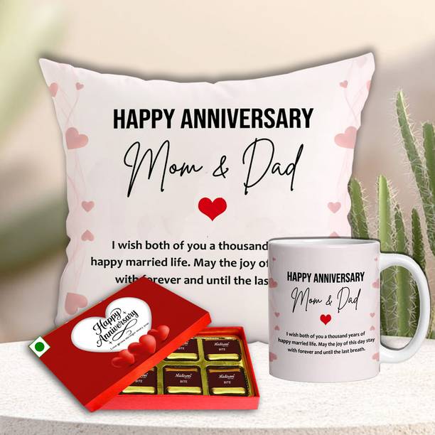 Midiron Mom Dad Anniversary Gift Combo Surprise Set for Mother Father Love Bond Assorted Gift Box