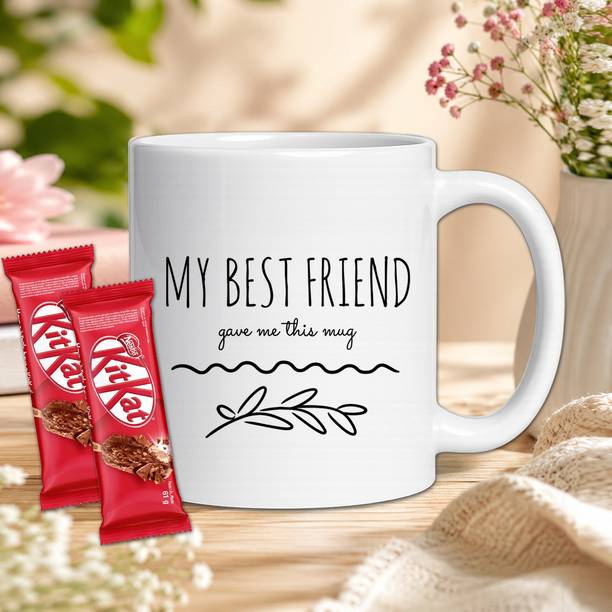 Midiron Friendship Day Joy Combo - Printed Mug and Chocolate Wafer Delights Assorted Gift Box