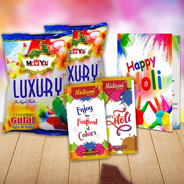 Midiron Festive Holi Chocolate Hamper – Delightful Treat for Wife Husband Girlfriend Assorted Gift Box