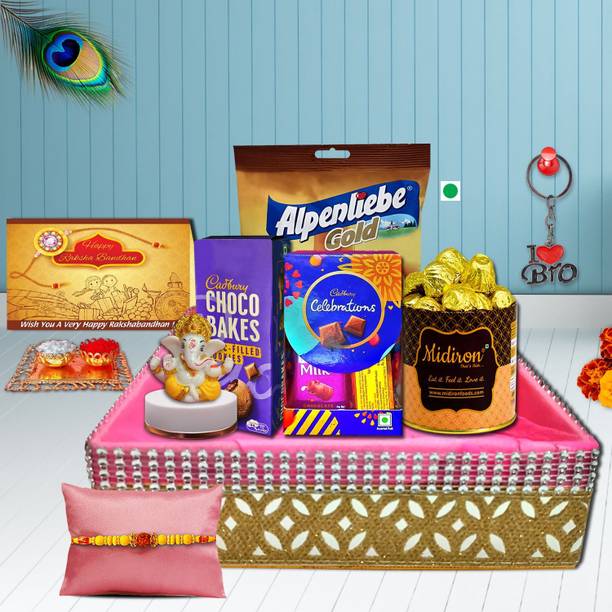 Midiron Rakhi Chocolate Bliss – Thoughtful Gift Hamper for Your Brother Assorted Gift Box