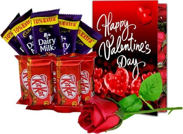 Midiron Valentine Day Chocolate Gift for Girlfriend, Boyfriend, Husband, Wife Chocolate Gift for Valentine's Day | Chocolate Gift Set Paper Gift Box
