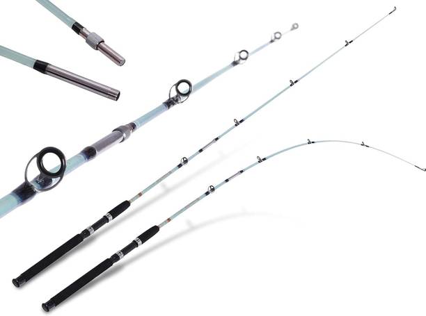 neza 5Feet Heavy Unbreakable 1.5mtr Rods screw Multicolor Fishing Rod