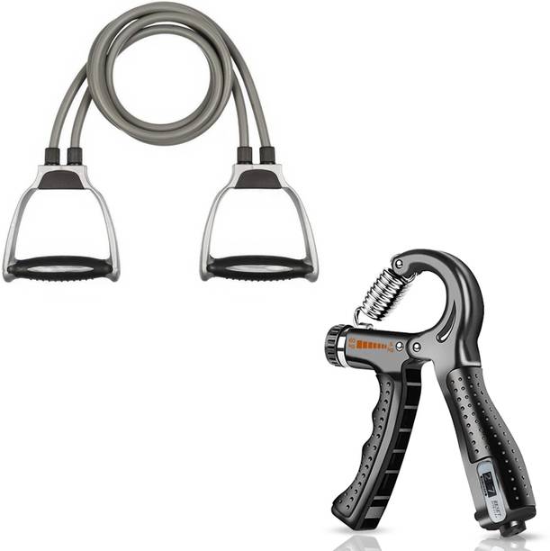 RASCO Hand Gripper and Double Toning Tube|Body Stretching and Fitness Hand Grip/Fitness Grip