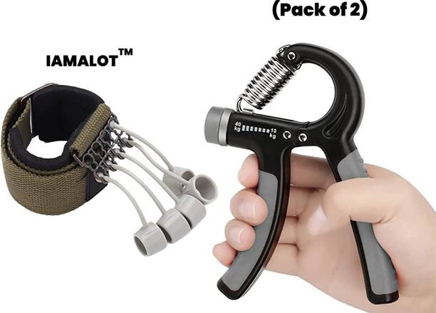 iamalot Combo Finger Exerciser for Muscle Buildind & Injury Recovery (Pack of 2) Hand Grip/Fitness Grip