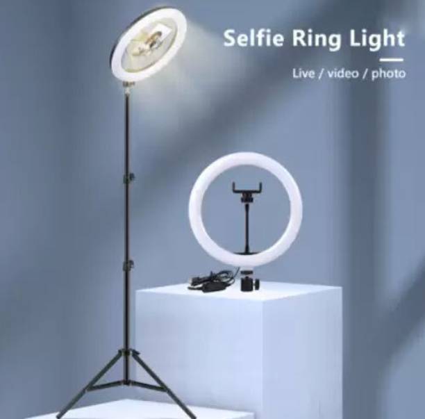 Techpunch Good Quality LED Ring Light for Video,Photo Compatible with Android,iOS Devices Flash