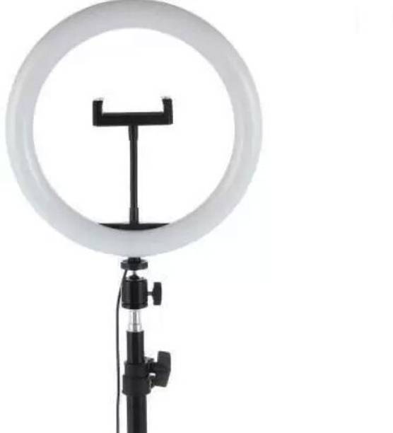 Techpunch LED Ring Light 10 Inch With Phone Holder Without Tripod Stand Flash Ring Flash Flash