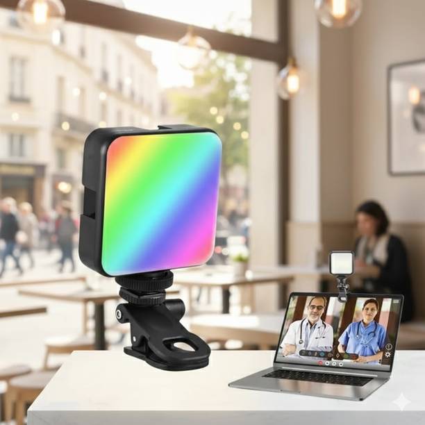 Worricow LED Video Light,Pocket On Camera Light with LED Color Temperature with Cold Shoe Flash