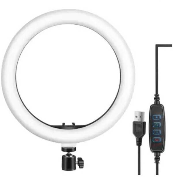 Techpunch 10"Inch Led Ring Light For Reels|Photo| Makeup |Video Shootting|3 Color Modes Flash