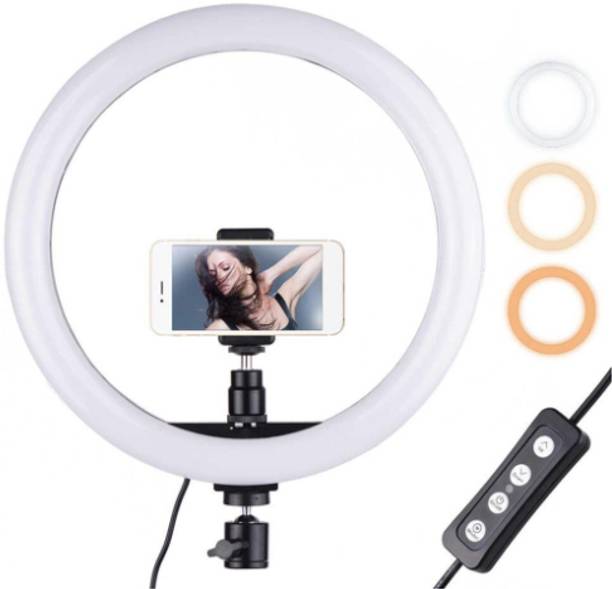 GUGGU AS_874A_10'' RINGLIGGHT FOR VIDEO SHOOTING,PHOTOGRAPHY,STREAMING & REELS MAKING Ring Flash