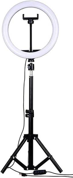 JAMMY ZONES Portable 10" Ring LED Light With 3 Brightness Mode Flash STAND TRIPOD 7ft J20 Ring Flash