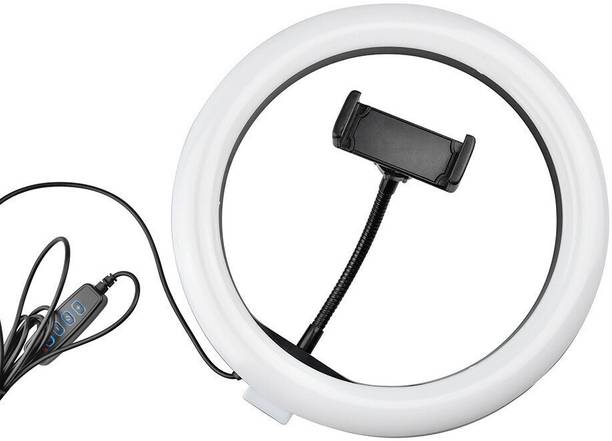 BITWEAVE 10-Inch LED Ring Fill Light with Phone Holder & 3 Adjustable Color Temperature Ring Flash