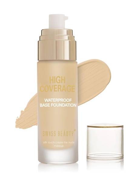 SWISS BEAUTY High Performance Liquid Foundation | Water-Resistant | Dewy | Vit C&Niacinamide Foundation
