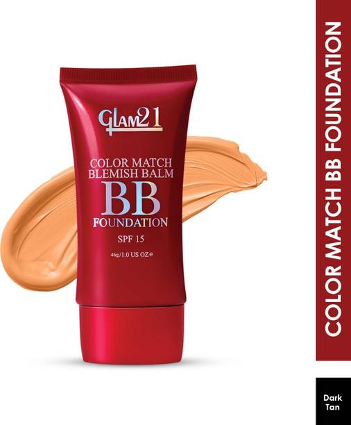 Glam21 Color Match BB Foundation SPF15 Dual Purpose Foundation & Sunscreen| Non-greasy Foundation