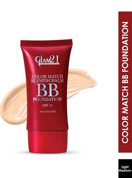 Glam21 Color Match BB Foundation SPF15 Dual Purpose Foundation & Sunscreen| Non-greasy Foundation