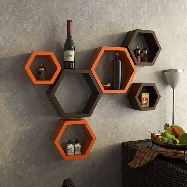 Noshy Enterprises Engineered Wood Open Book Shelf