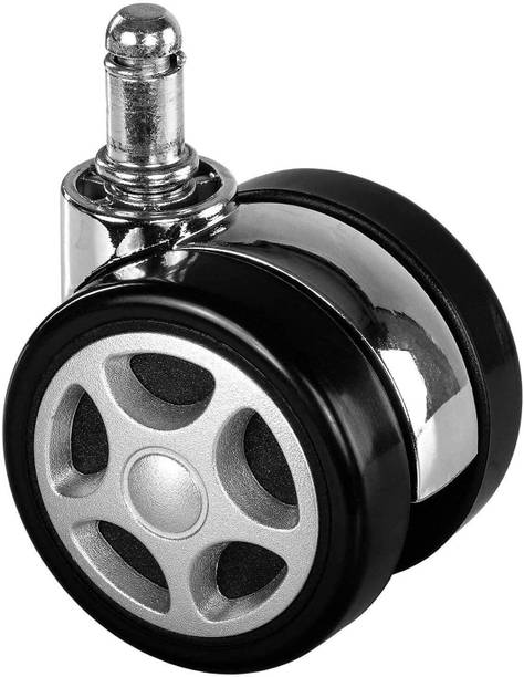 Adnate Chair Wheel Castor Pin Type / Furniture wheel Revolving Chair Wheel Silver-02 Appliance Furniture Caster