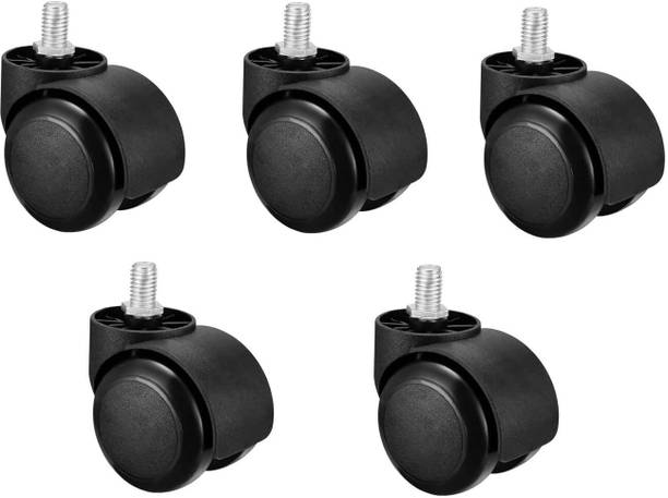 Shinjai Office Chair Wheels/Caster Heavy Duty Screw Type Nylon Set of 5 Appliance Furniture Caster