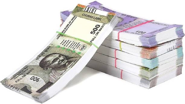 4GX Combo (8 Each x 6=48 Nakli Note) Playing Indian Currency Notes for Fun Paper Kids churan wale Note (Nakli Note-10,20,50,100,200,500 ) Children Currency Gag Toy