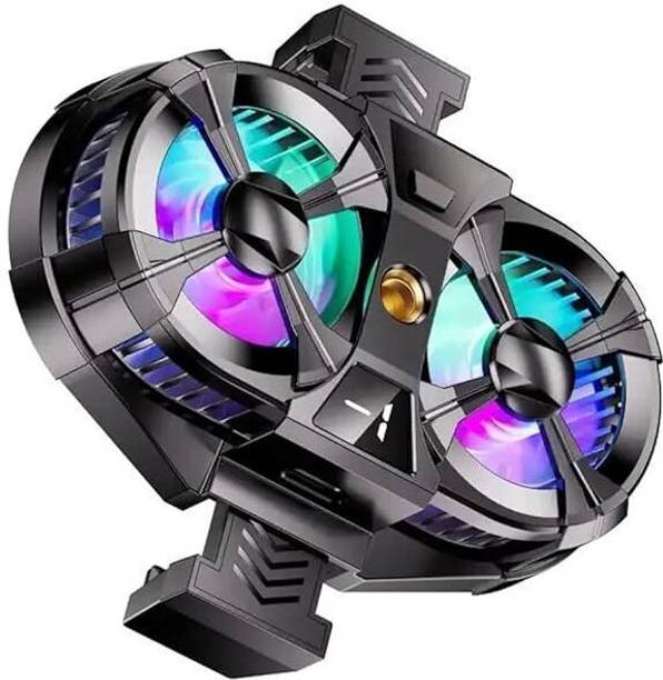 Cubonic Dual Fan|3 Speed Mobile Cooler|LED Display|Tripod Port & Swivel wheel SL07 USB Fan