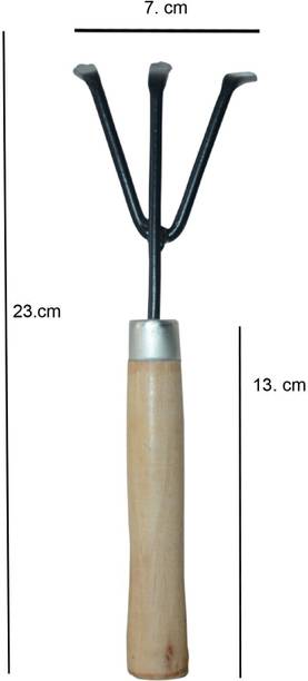 SHAHJI Garden tools set SGT54 ,mini cultivator wooden handle,double cuth29 Garden Tool Kit