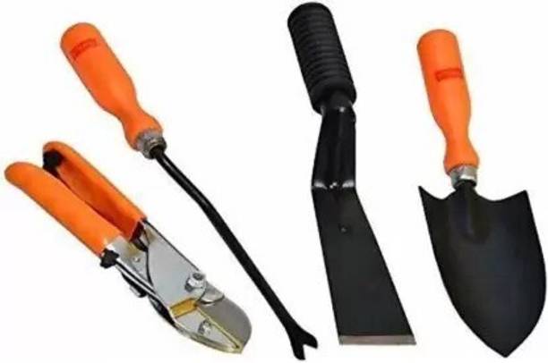 SHAHJI garden tool set khurpi , hand weeder , big trowel & rolcut pruner Garden Tool Kit