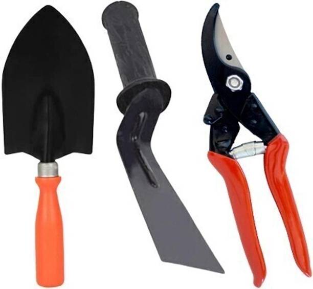SHAHJI Garden big trowel, khurpi & major type pruner Garden Tool Kit