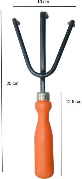 SHAHJI Garden tools SGT 42 set,cultivator,small trowel,garden forkh18 Garden Tool Kit