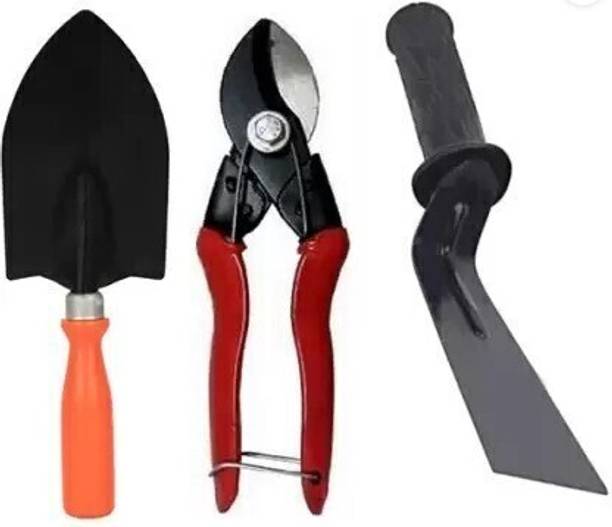 SHAHJI garden big trowel , pruner & khurpih19 Garden Tool Kit