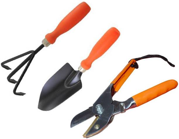 SHAHJI Garden tools SGT 35 set cultivator,rolcut,small trowel Garden Tool Kit