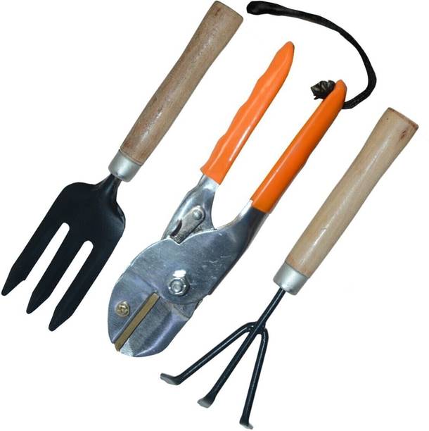 SHAHJI Garden tools SGT 39 set mini fork,rolcut,mini cultivator Garden Tool Kit