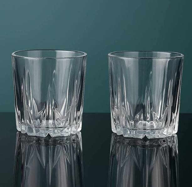 Vitrexa (Pack of 6) Premium Whisky & Wine Glass Set | Lead-Free Crystal-Cut Tumblers Glass Set Whisky Glass