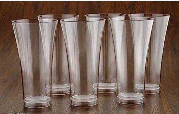 फिनर Plastic Unbreakable Transparent Drinking Water Glass Set,Juice Glass for Kitchen ग्लास सेट