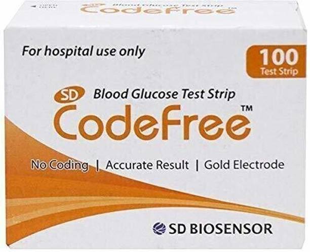SD Codefree Sugar check 100 Glucometer Strips